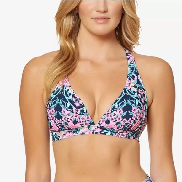 New. Jessica Simpson floral support bikini top. - Picture 5 of 9